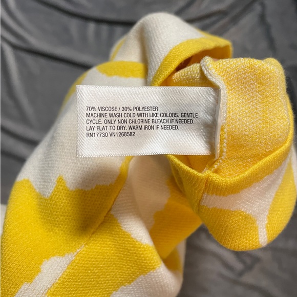 🌼 NWT 🌼 DVF Diane Von Furstenberg x Target Yellow Halter Tie-Neck Ginkgo Dress - Picture 11 of 11